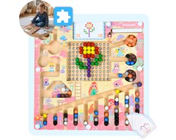 Mauzek® Magnetisch Doolhof Fantasie – Montessori speelgoed – Houten speelgoed – Magneet spel – Sensorisch speelgoed – Motoriek – Peuter speelgoed – Kinderspeelgoed – Voor in de auto – Educatief spel – Meisjes – 3 jaar – 4 jaar – 5 jaar – 6 jaar