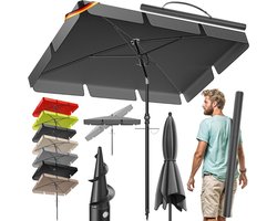 mavoa® Parasol met voet - Zonneluifel - Parasol balkon - 200x125cm