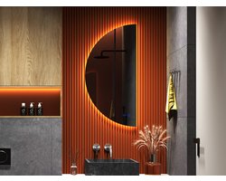 Mawialux LED Badkamerspiegel - Halfrond Links - 55x110cm - Jill