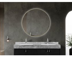Mawialux LED Badkamerspiegel - Linde - 100cm - goud