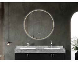 Mawialux LED Badkamerspiegel - Linde - 90cm - goud