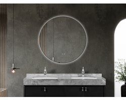 Mawialux LED Badkamerspiegel - Linde - 90cm - mat zwart