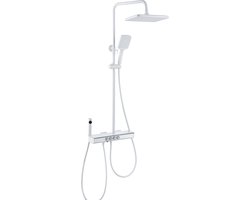 Mawialux opbouw regendoucheset - Digitaal display - Friso - Wit