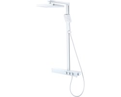 Mawialux Thermostatische Regendoucheset - Opbouw - Mat Wit - Cyber