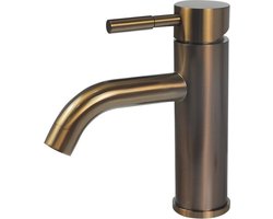 Mawialux wastafelkraan - Rond - Geborsteld brons - Xella