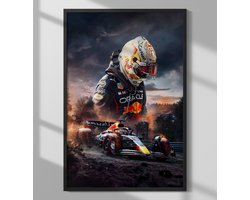 Max Verstappen België Spa GP Winnaar Red Bull Poster- Formaat 70x50