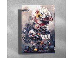 Max Verstappen - Metalen Poster 40x60cm - Formule 1