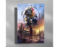 Max Verstappen - Metalen Poster 40x60cm - Mexico GP - Formule 1