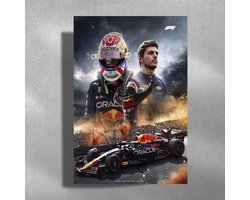 Max Verstappen - Metalen Poster 40x60cm - Winner Dutch GP - Formule1