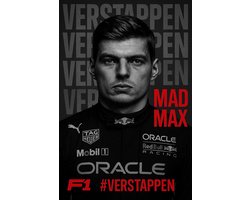 Max Verstappen Poster - Sport Posters - Mad Max - Tekst - F1 - Wanddecoratie Woonkamer - 180 gram papier - S6624WV - Formaat 50 x 70cm