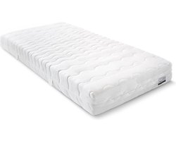 Maxi Silver Pocket Deluxe Foam Matras 90x200cm - Pocketvering Matras - Koudschuim Toplaag - Dikte: 22 cm - Eenpersoonsmatrassen