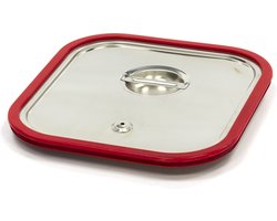 Maxima Gastronorm Deksel 2/3 GN RVS Luchtdicht Rubber GN Bakken