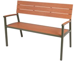 MaximaVida aluminium tuinbank Bermuda 120 cm olijfgroen