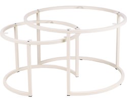 MaximaVida frame Chicago ronde salontafel set ivoor - maak zelf je salontafel set