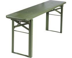 MaximaVida inklapbare bierbank Berlijn 120 x 25 cm olijfgroen - FSC hout