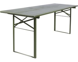 MaximaVida inklapbare biertafel Berlijn 200 x 70 cm olijfgroen - FSC hout