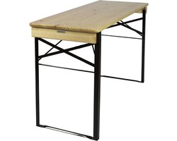 MaximaVida inklapbare picknicktafel Berlijn 120 x 50 cm 3-laags blanke lak - FSC hout
