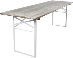 MaximaVida inklapbare picknicktafel Berlijn 200 x 70 cm whitewash - FSC hout