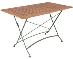 MaximaVida inklapbare tuintafel Toscana 120 x 70 cm olijfgroen - 100% FSC excellent acacia