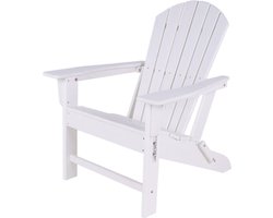 MaximaVida kunststof adirondack tuinstoel Montreal wit - 17,5 kg uitvoering
