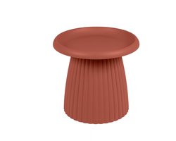 MaximaVida kunststof bijzettafel Mila rond 50 cm roestbruin