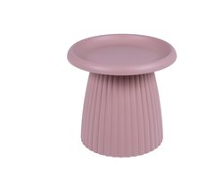 MaximaVida kunststof bijzettafel Mila rond 50 cm zalmroze