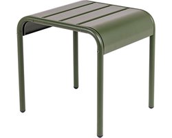 MaximaVida metalen bijzettafel krukje Max 45 cm olijfgroen