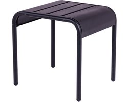 MaximaVida metalen bijzettafel krukje Max 45 cm zwart