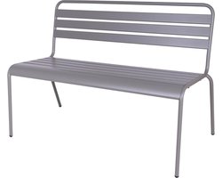MaximaVida metalen tuinbank Max 120 cm muisgrijs
