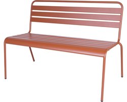 MaximaVida metalen tuinbank Max 120 cm roestbruin