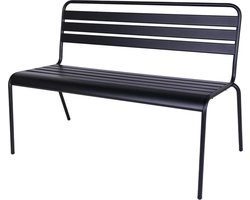 MaximaVida metalen tuinbank Max 120 cm zwart