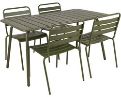 MaximaVida metalen tuinset Max olijfgroen 150 cm