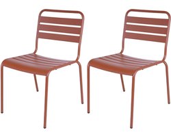 MaximaVida metalen tuinstoel Max roestbruin - doos per 2 stuks