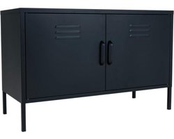 MaximaVida metalen TV lockerkast Finn 100 x 40 x 64 cm zwart - 1 schap