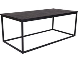 MaximaVida rechthoekige salontafel Chicago XL zwart 120 cm - pinewood fineer