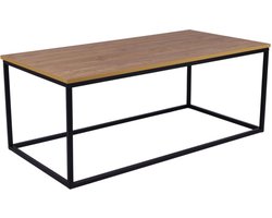 MaximaVida rechthoekige salontafel Kiev 120 cm x 60 cm - rustiek eikenhout fineer