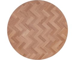 MaximaVida rond tafelblad Copenhagen 58 cm - HPL fishbone look