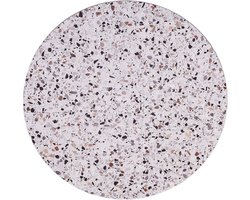 MaximaVida rond tafelblad Lucca 75 cm - HPL terrazzo look