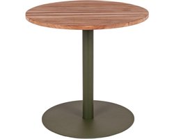 MaximaVida ronde eettafel Java olijfgroen 80 cm - zware 49 kg uitvoering