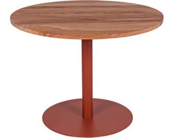 MaximaVida ronde eettafel Java roestbruin 100 cm - zware 55 kg uitvoering