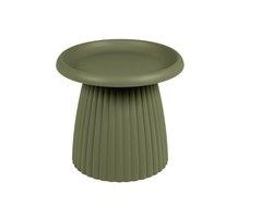 MaximaVida ronde kunststof bijzettafel Mila 50 cm olijfgroen