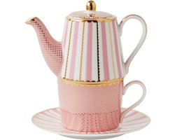 Maxwell and Williams - Tea for one set Roze - Porselein - Cadeau