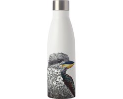 Maxwell & Williams Marini Ferlazzo Isolerende Waterfles met Lachvogel, Dubbelwandige Roestvrijstalen Thermosfles, Wit, 500 Milliliter
