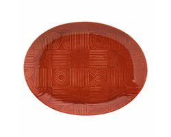 Maxwell & Williams Platter Arc Oval, Serving Platter, Ceramic, Terracotta, 36 x 27cm