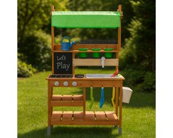 Maxx Kidz Modderkeuken voor Kinderen - Watertafel met Zand en Water - Speelkeuken voor Buiten - Buitenkeuken voor Jongens en Meisjes - 100 cm