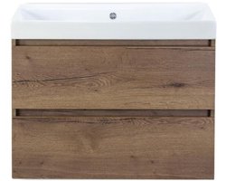 Maxx XL Badmeubelset 80 cm - Tabacco - Wastafel Just Zonder Kraangat