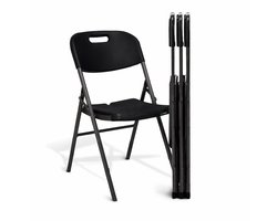 MaxxGarden klapstoelen set - vouwstoel tuinstoel opvouwbaar - Zwart - 4 stuks