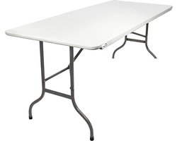 MaxxGarden Klaptafel - Inklapbare tafel - Opvouwbare Tuintafel - Vouwtafel - Weerbestendig - Inclusief handvat - 180x70x74 - Voor 6 tot 8 personen