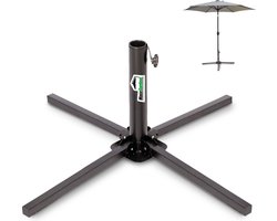 MaxxGarden Parasolvoet - opvouwbaar - voor tegels of inbouw - 76x76x30 cm