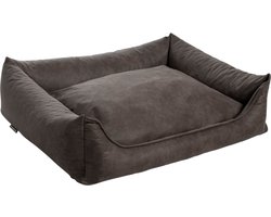 Maxxnobel Orthopedisch Hondenkussen - Lederlook/Teddy - S - 90 x 70 - Olijf
